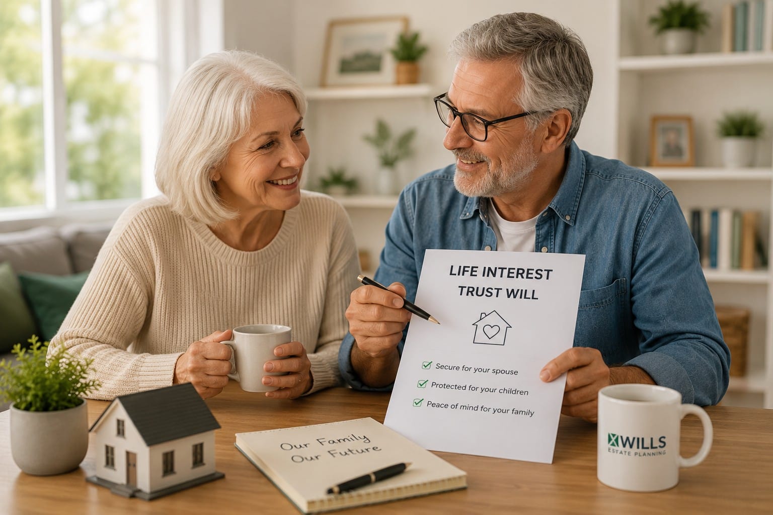 Life Interest Trust Will protecting a family home and children's inheritance